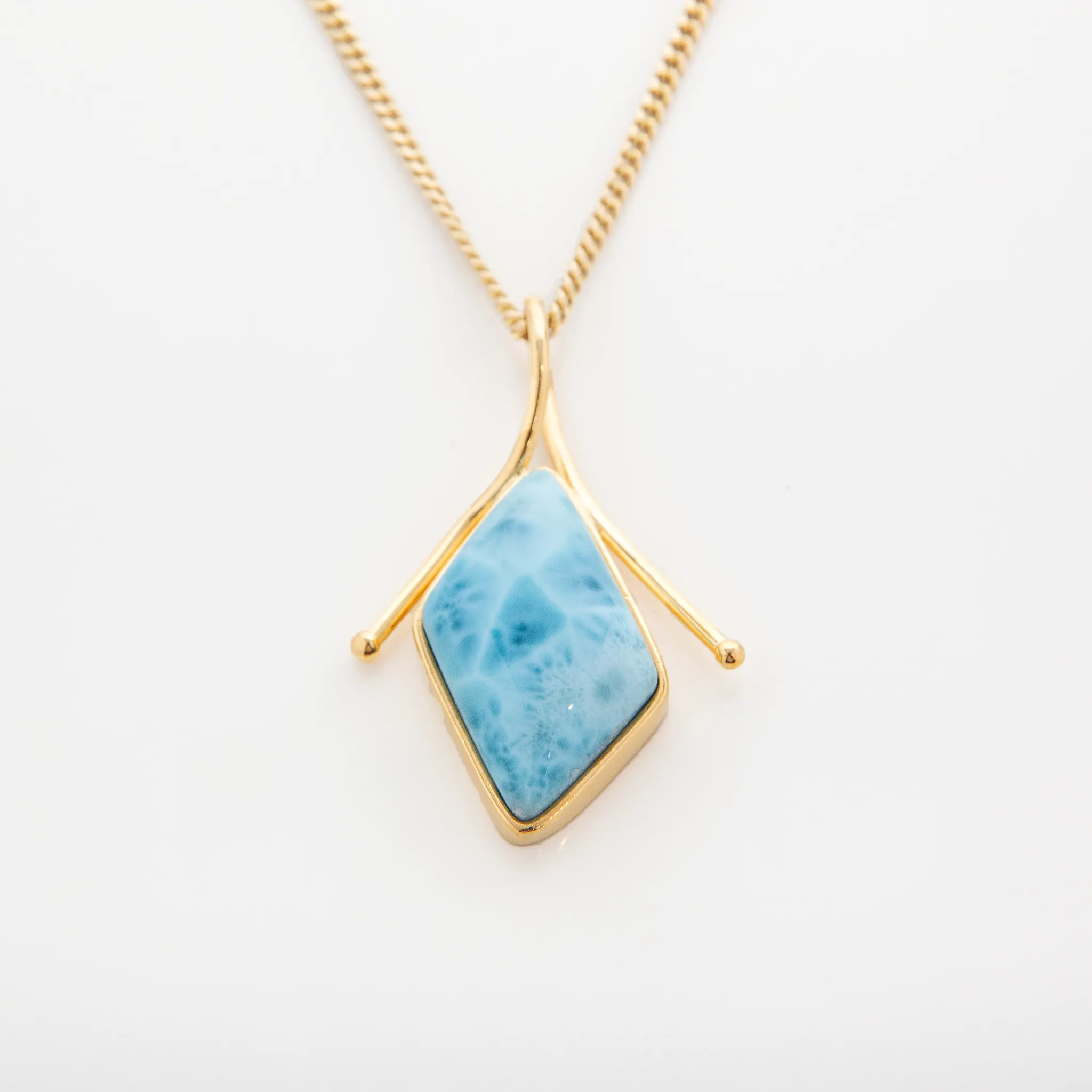 Larimar Gold Vermeil Pendant Margie