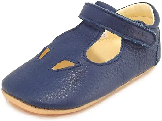 Leather slippers - Dark Blue