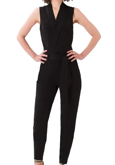 Les Lunes The Stella Black  Jumpsuit UK XS/S