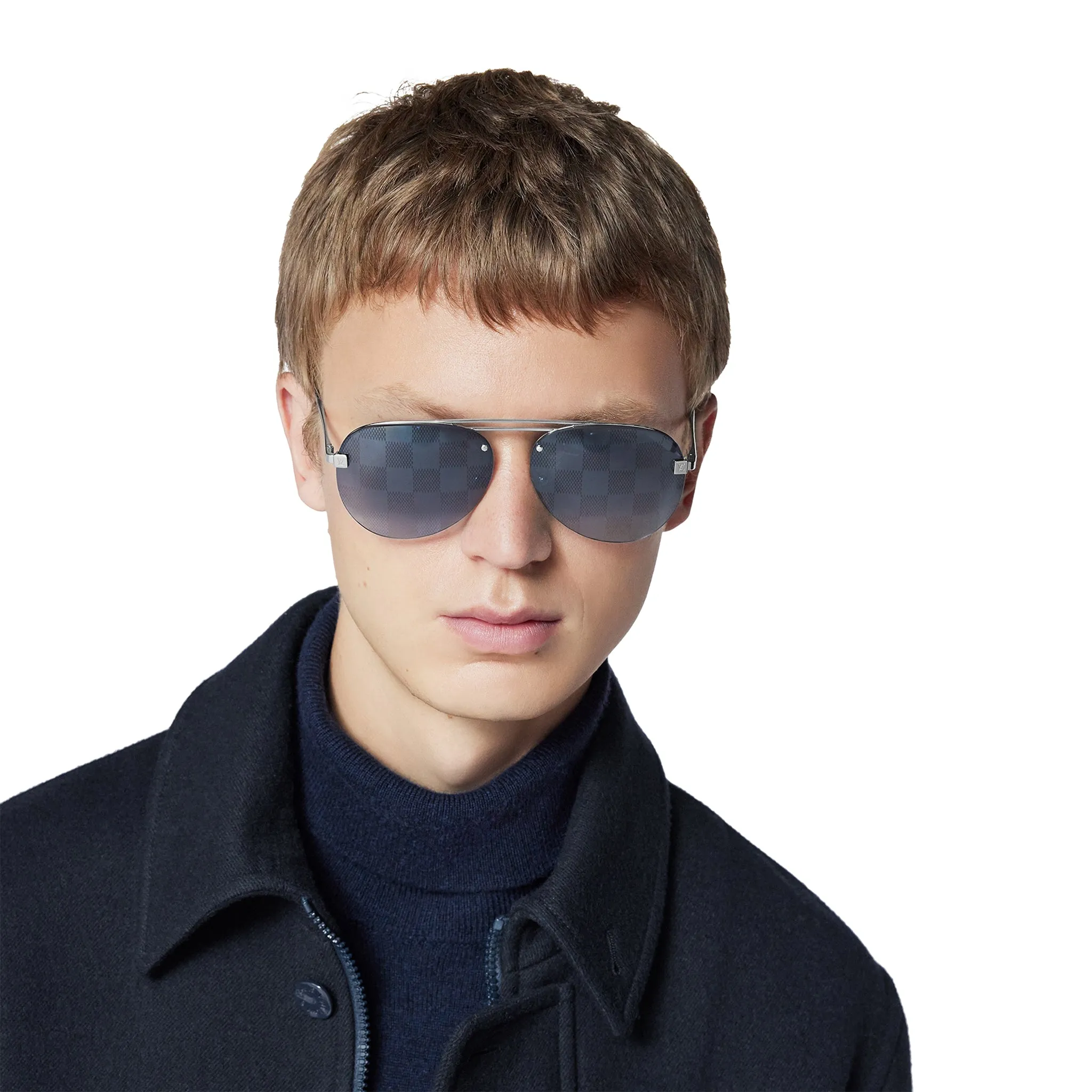 Louis Vuitton Clockwise Damier Black Sunglasses