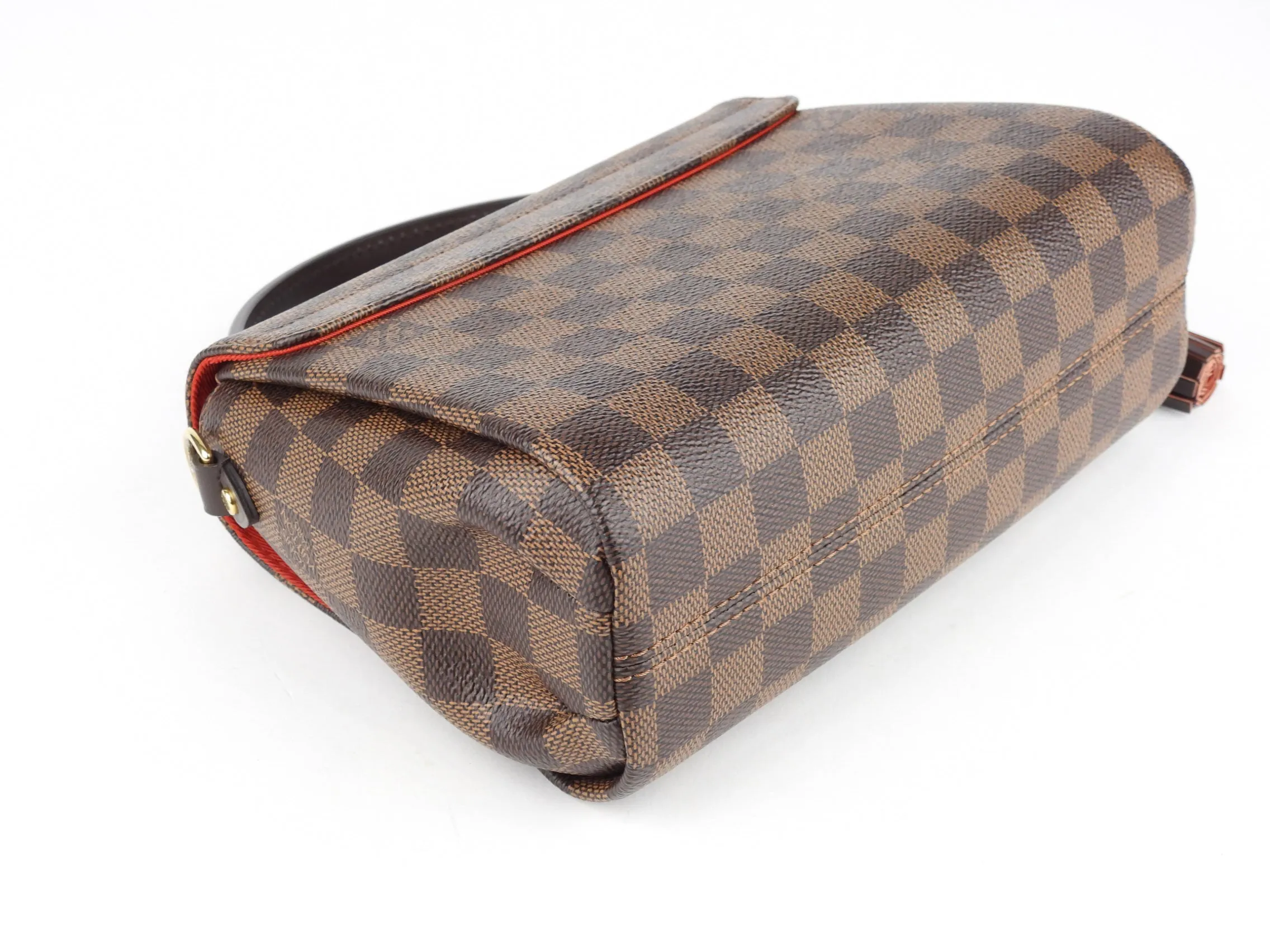 Louis Vuitton Croisette Damier Ebene Coated Canvas Two Way Top Handle Shoulder Bag