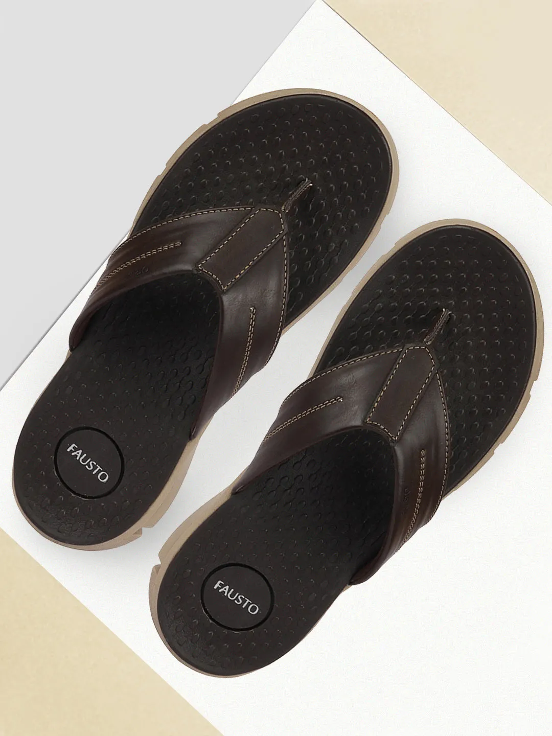 Men Brown Phylon Sole Flexible Ultrasoft Outdoor & House Slippers