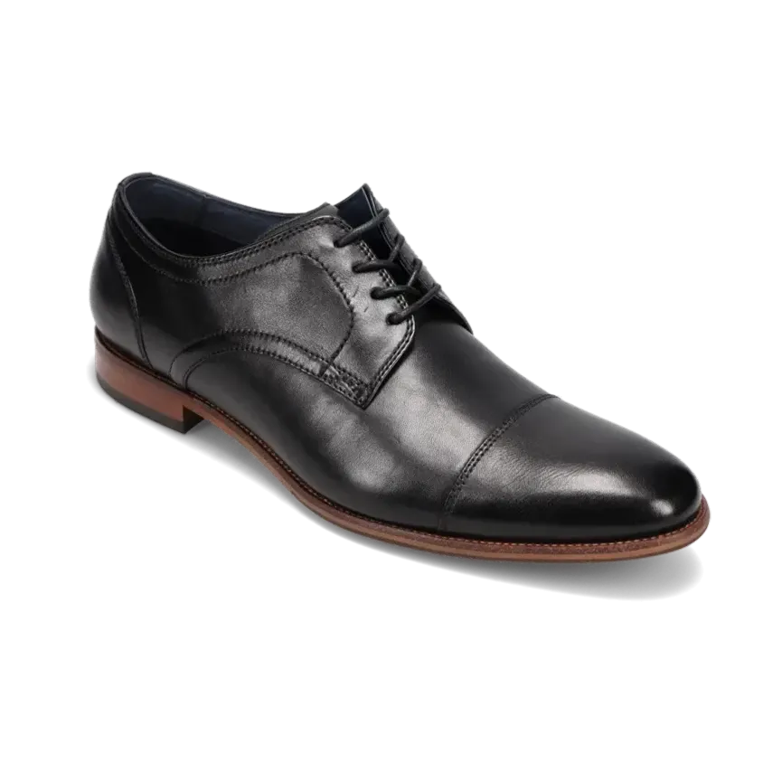 Men's Flex Cap Toe Black Smooth