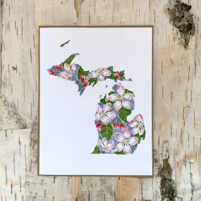 Michigan Apple Blossom Card