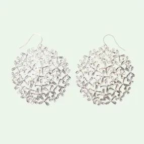 Millefleurs Silver Earrings