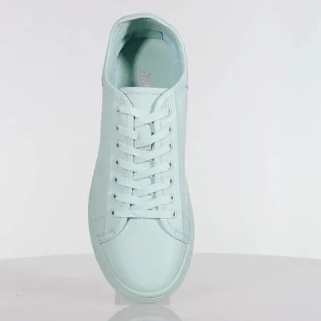 Minx Paris Matte Mint Leather Sneaker