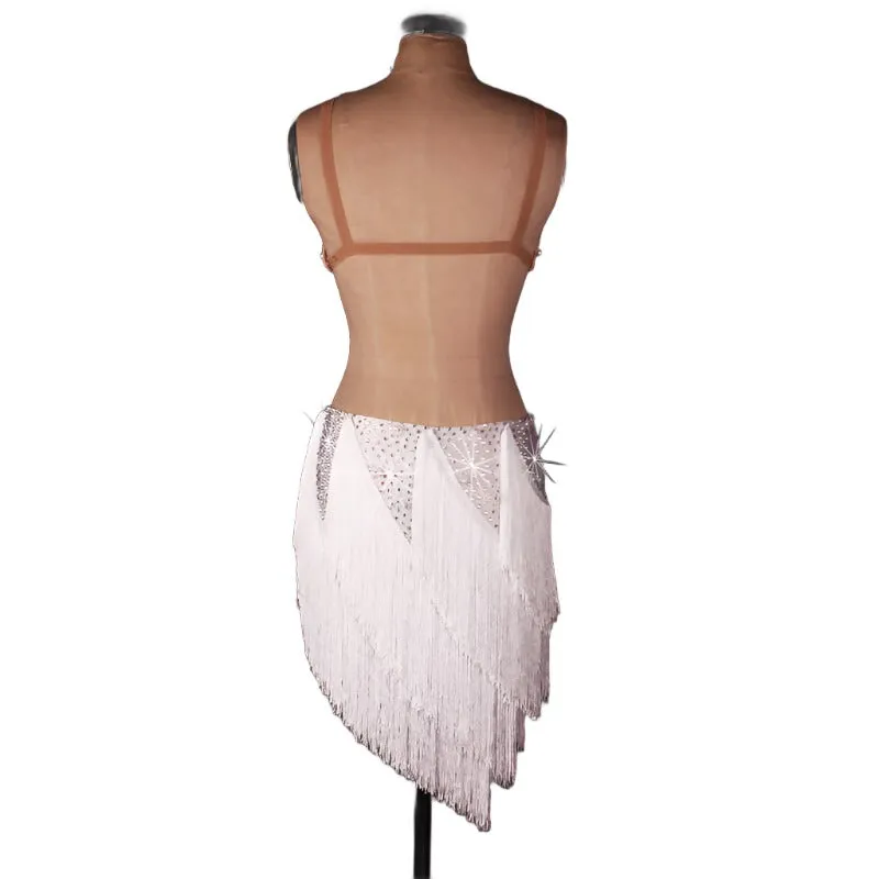 Multi Color Fringe Rhythm Competition Dress | LQ001