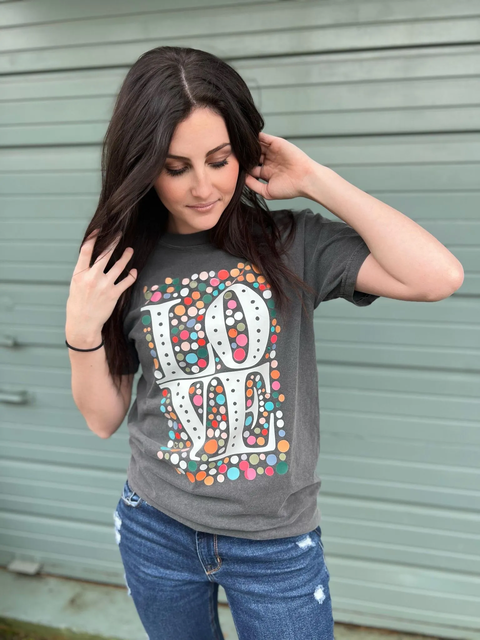 Mutli Colored Love Tee