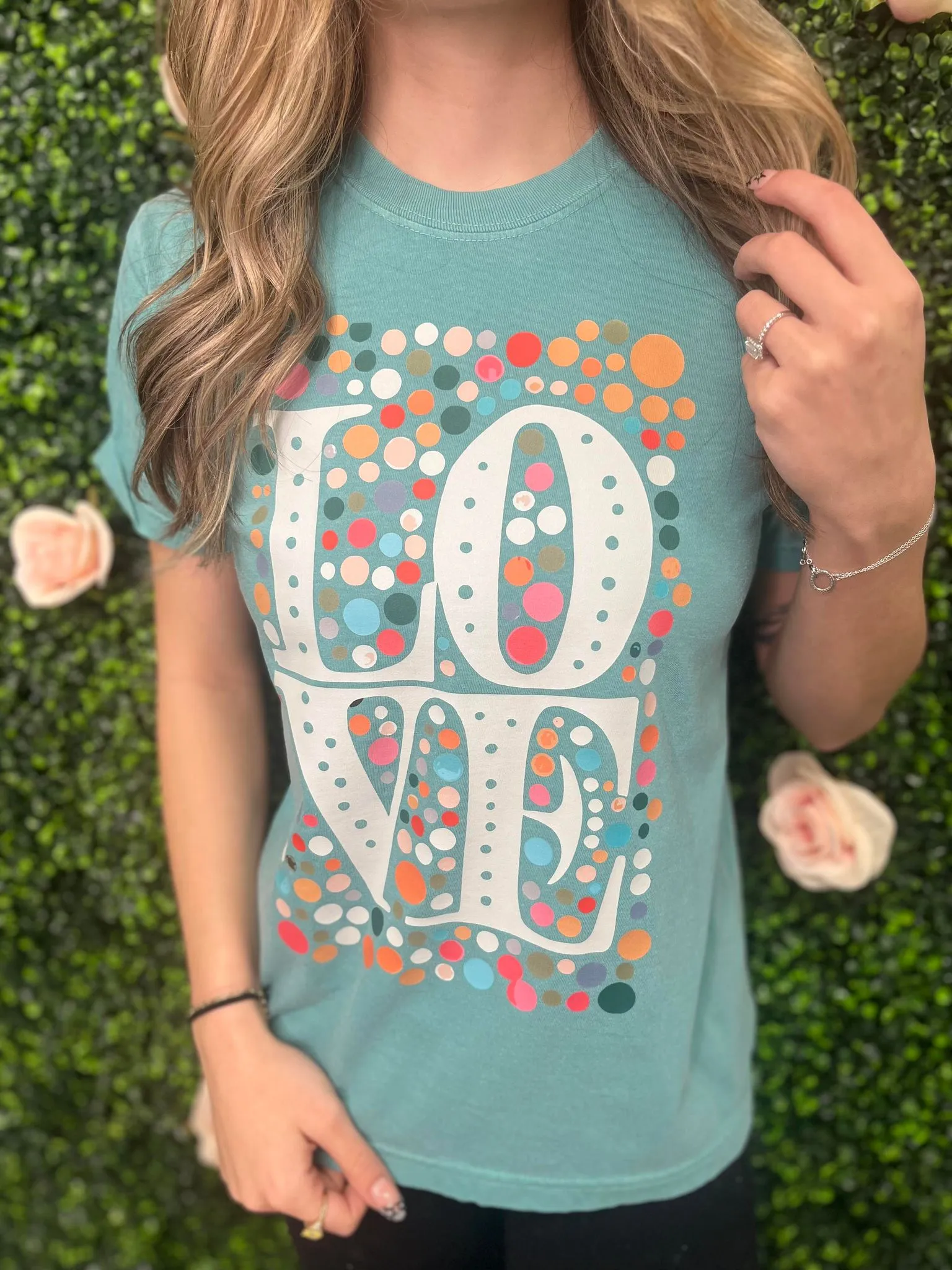 Mutli Colored Love Tee