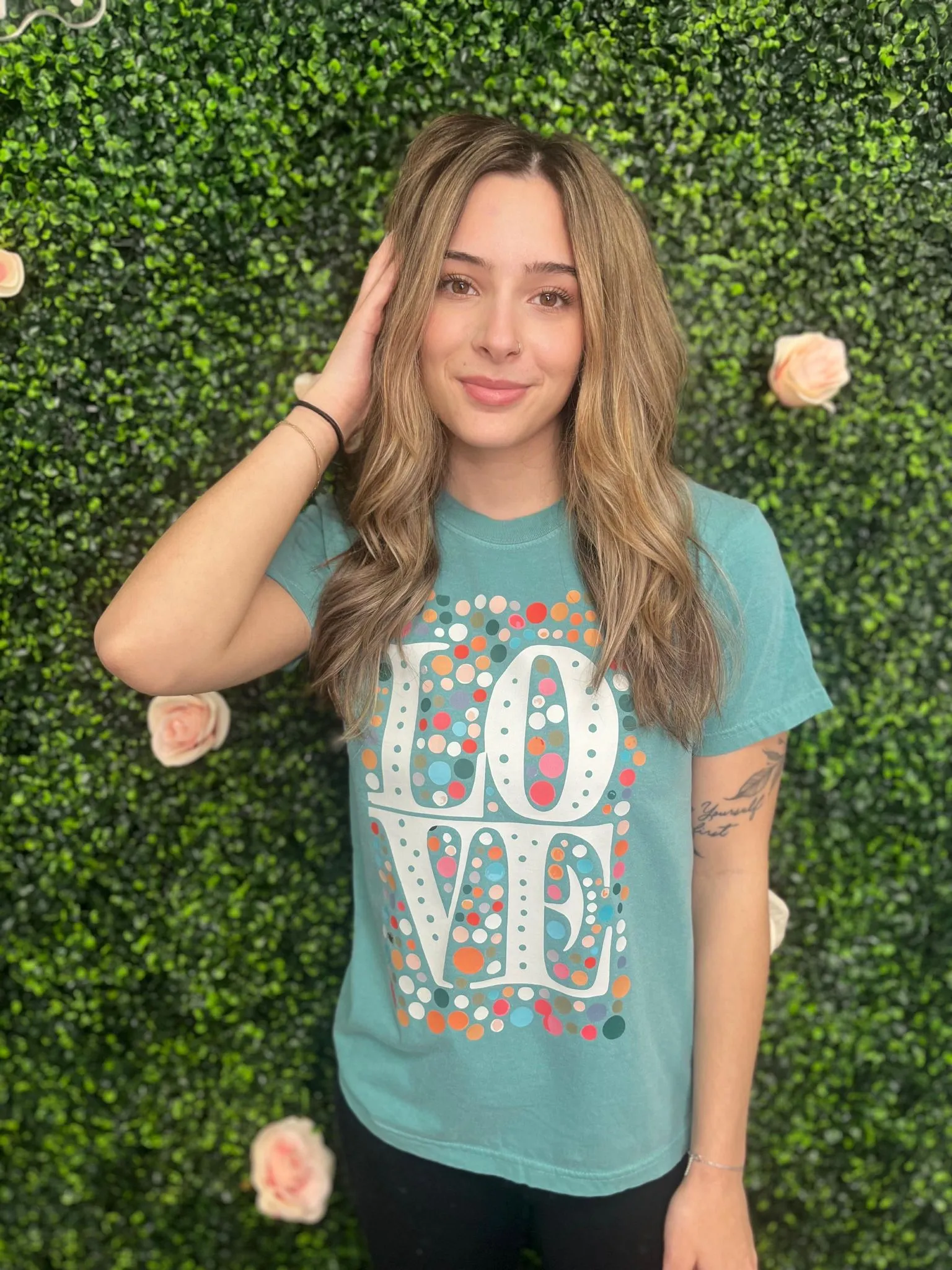 Mutli Colored Love Tee