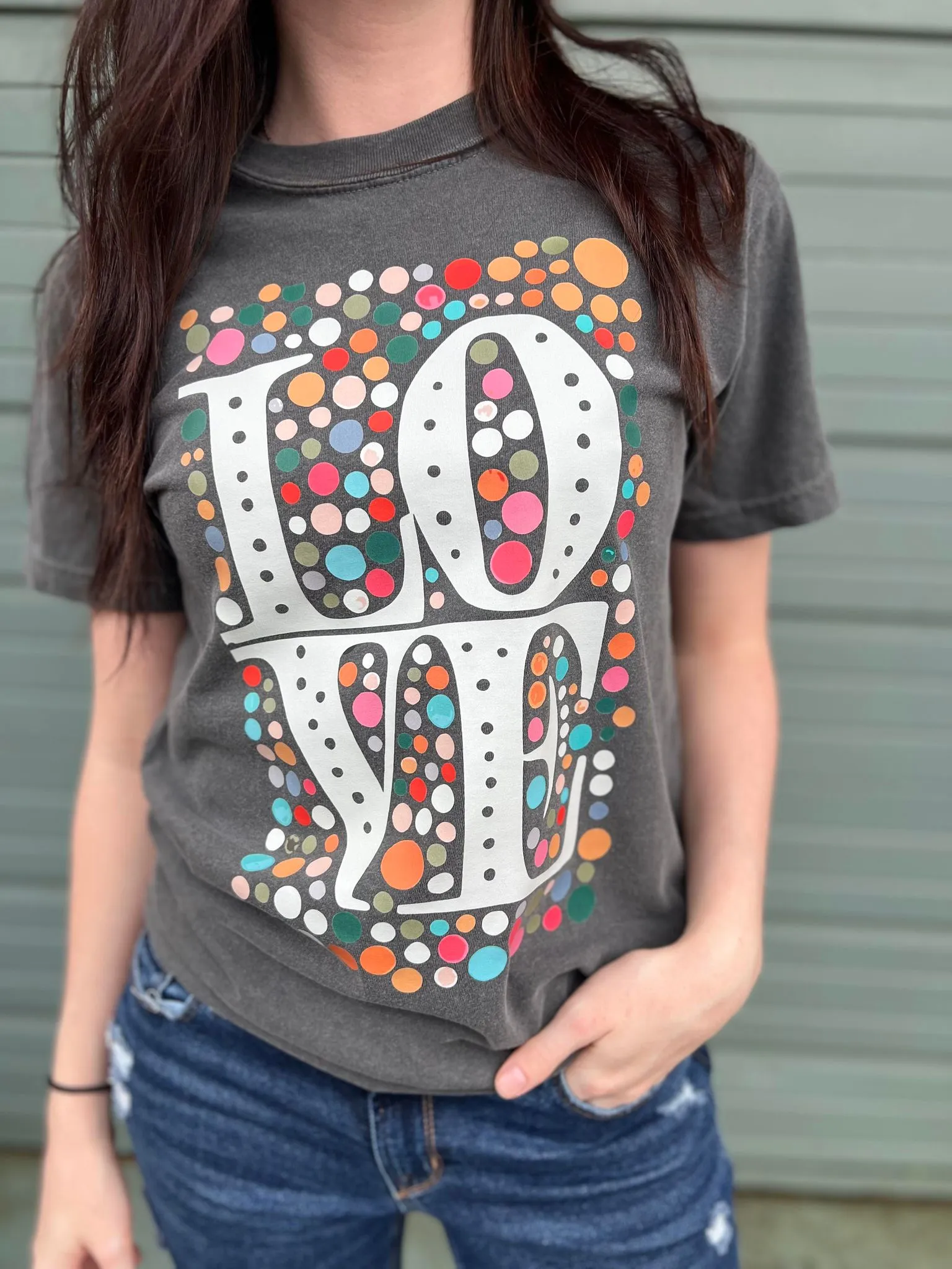 Mutli Colored Love Tee