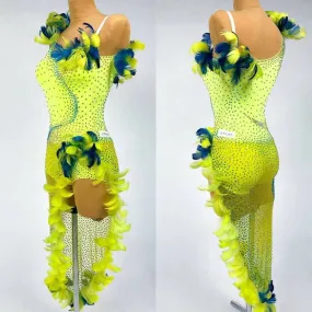 New Lime Latin Dress