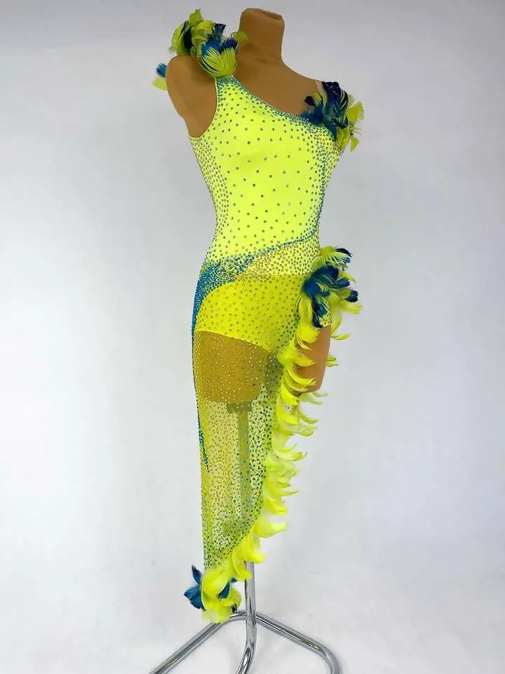 New Lime Latin Dress