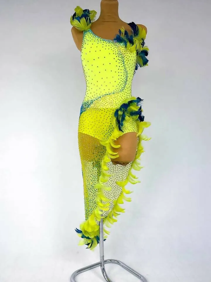 New Lime Latin Dress