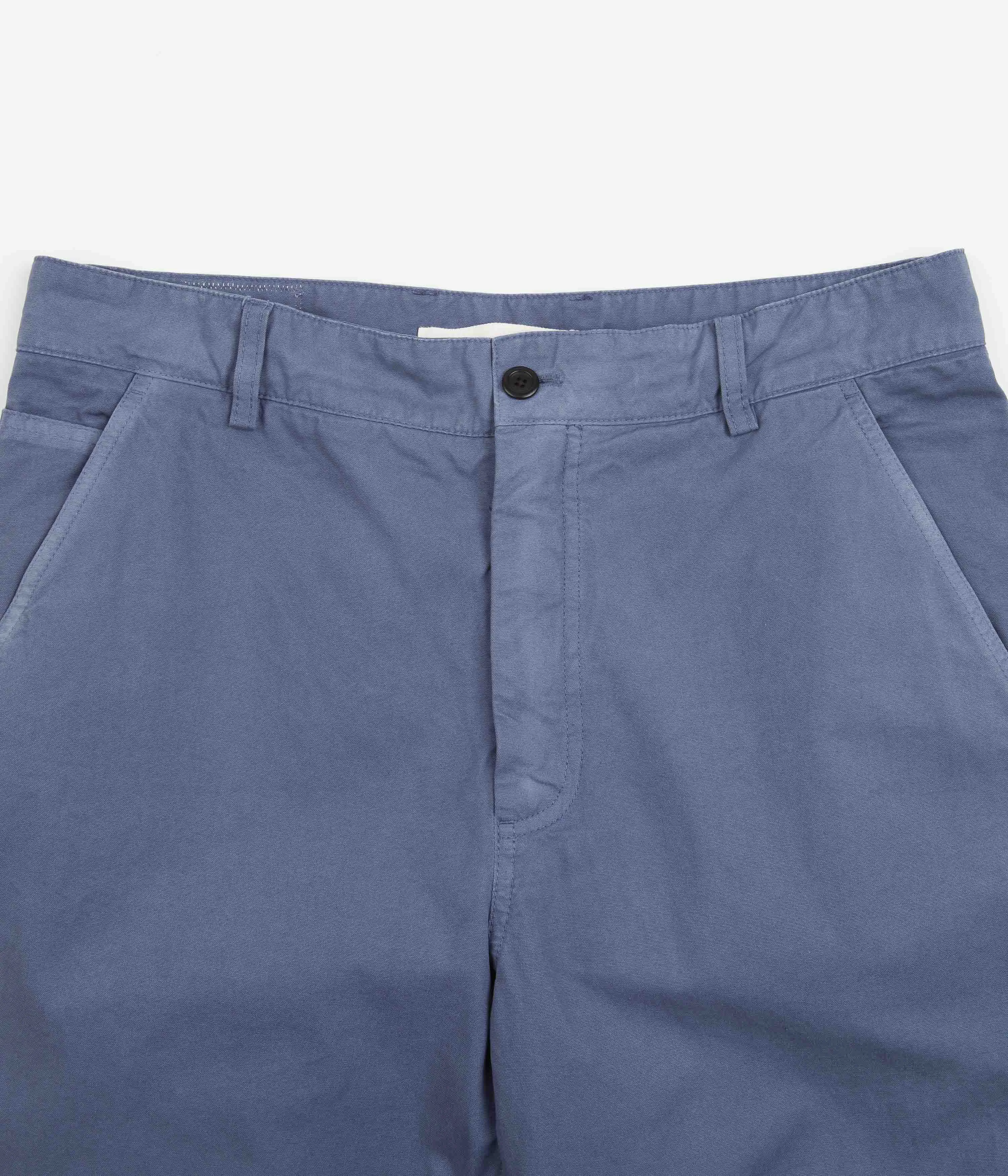 Norse Projects Lukas Tab Series Canvas Pants - Scoria Blue