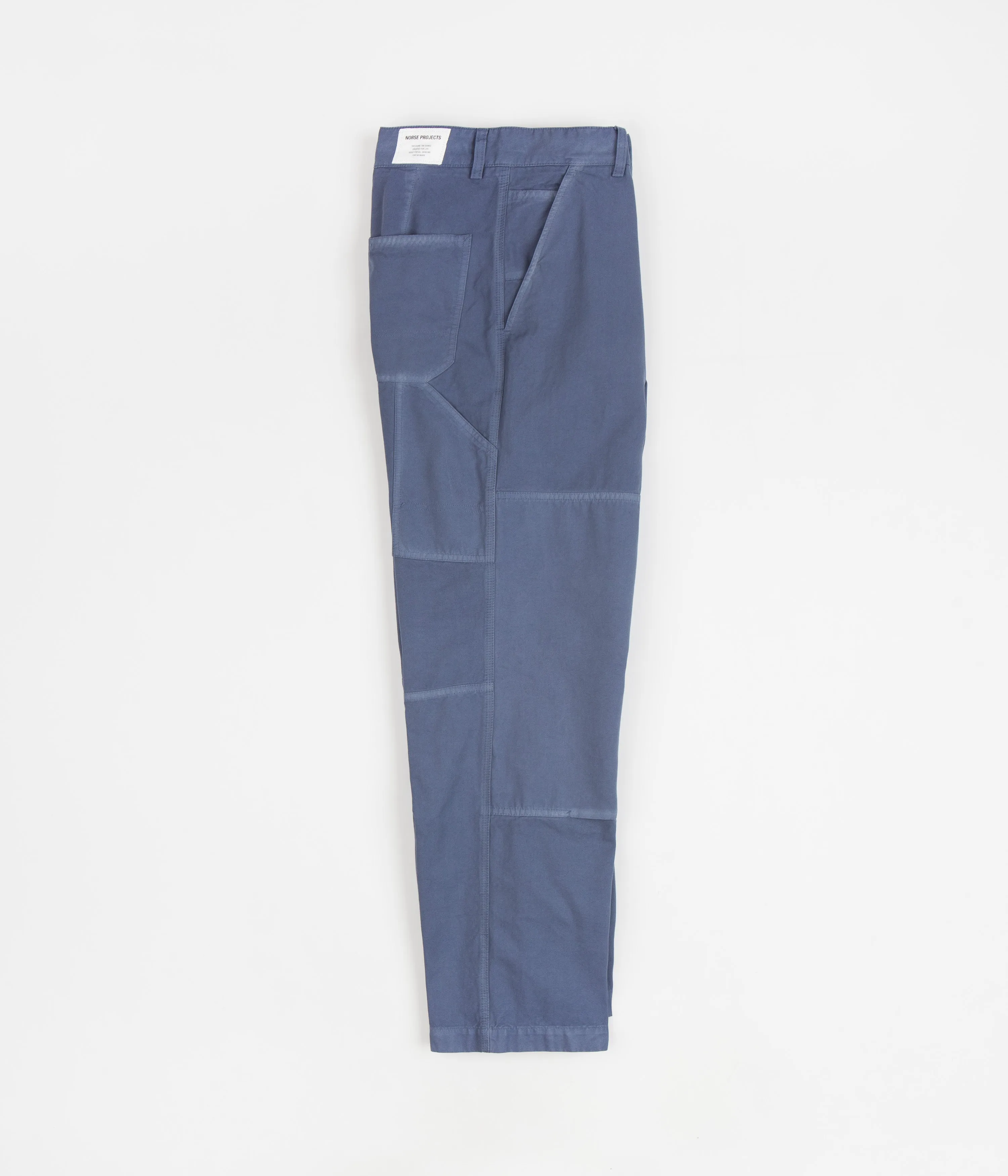 Norse Projects Lukas Tab Series Canvas Pants - Scoria Blue