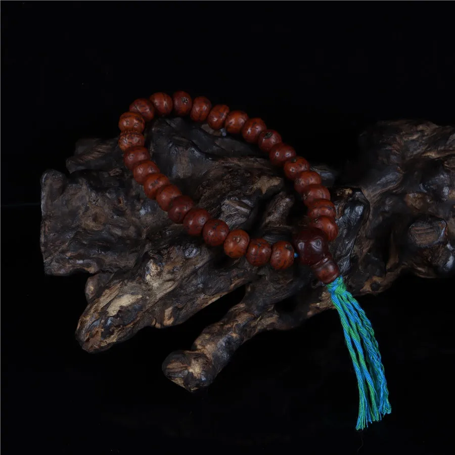 Old Tibetan Bodhi Seed Prayer Beads Bracelet