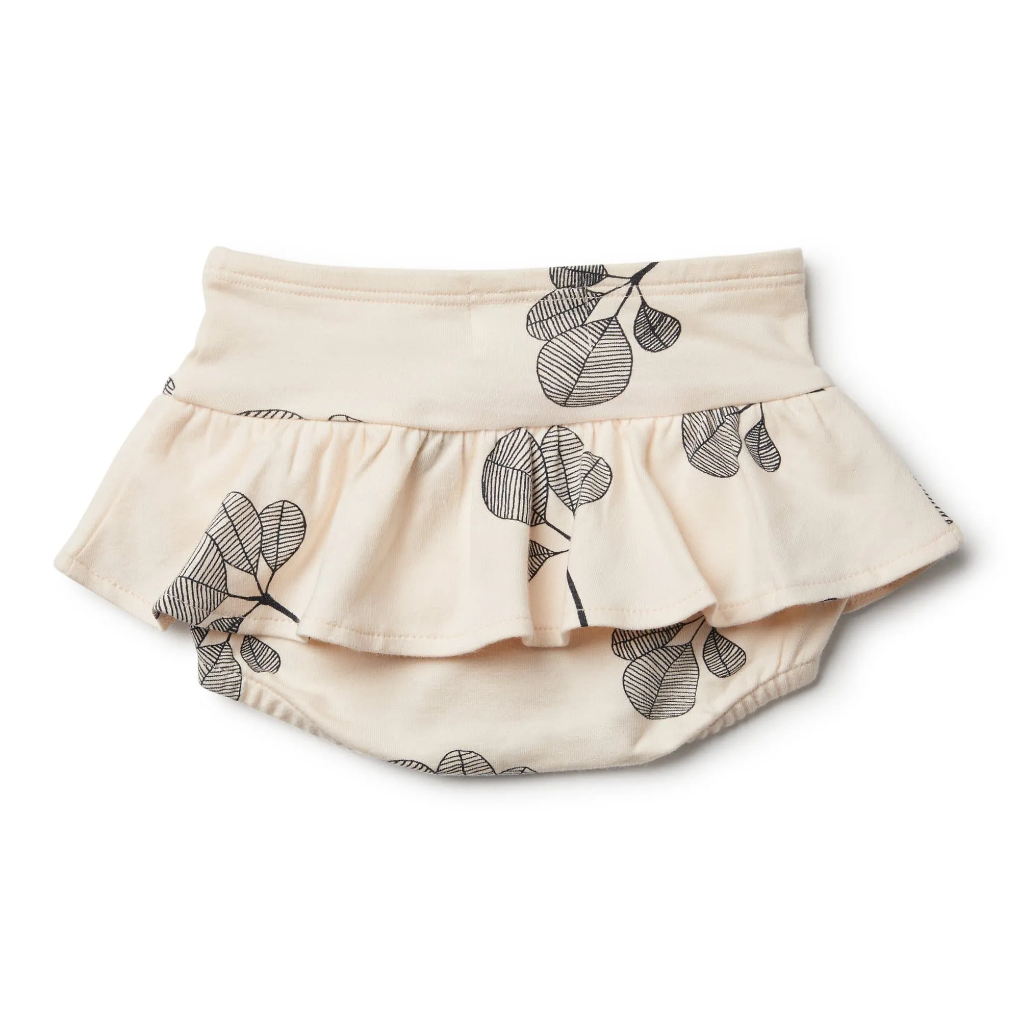 Organic Fan Leaf Nappy Pant with Ruffle