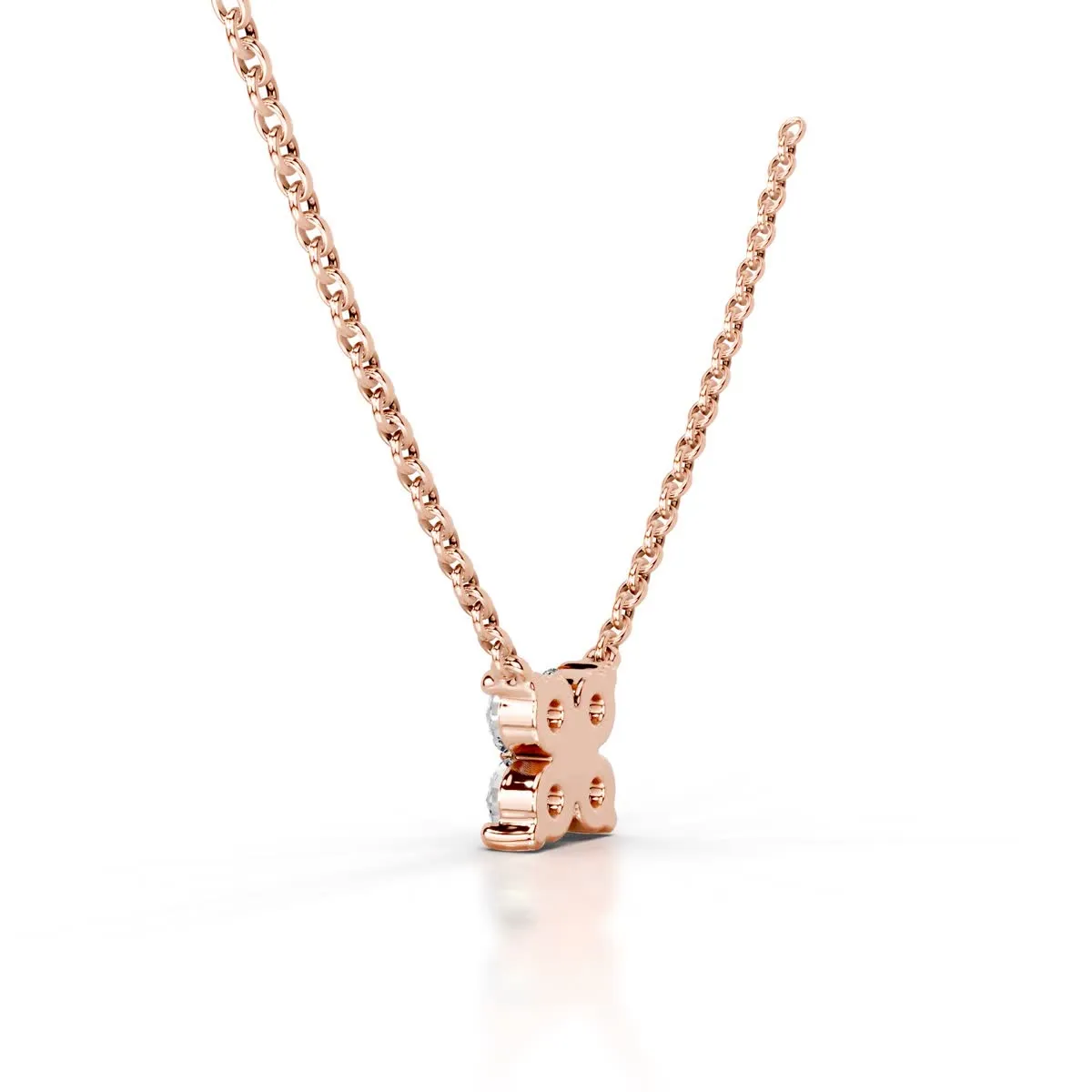 Ottilie Diamond Pendant   (0.4 Carat) -14K Rose Gold