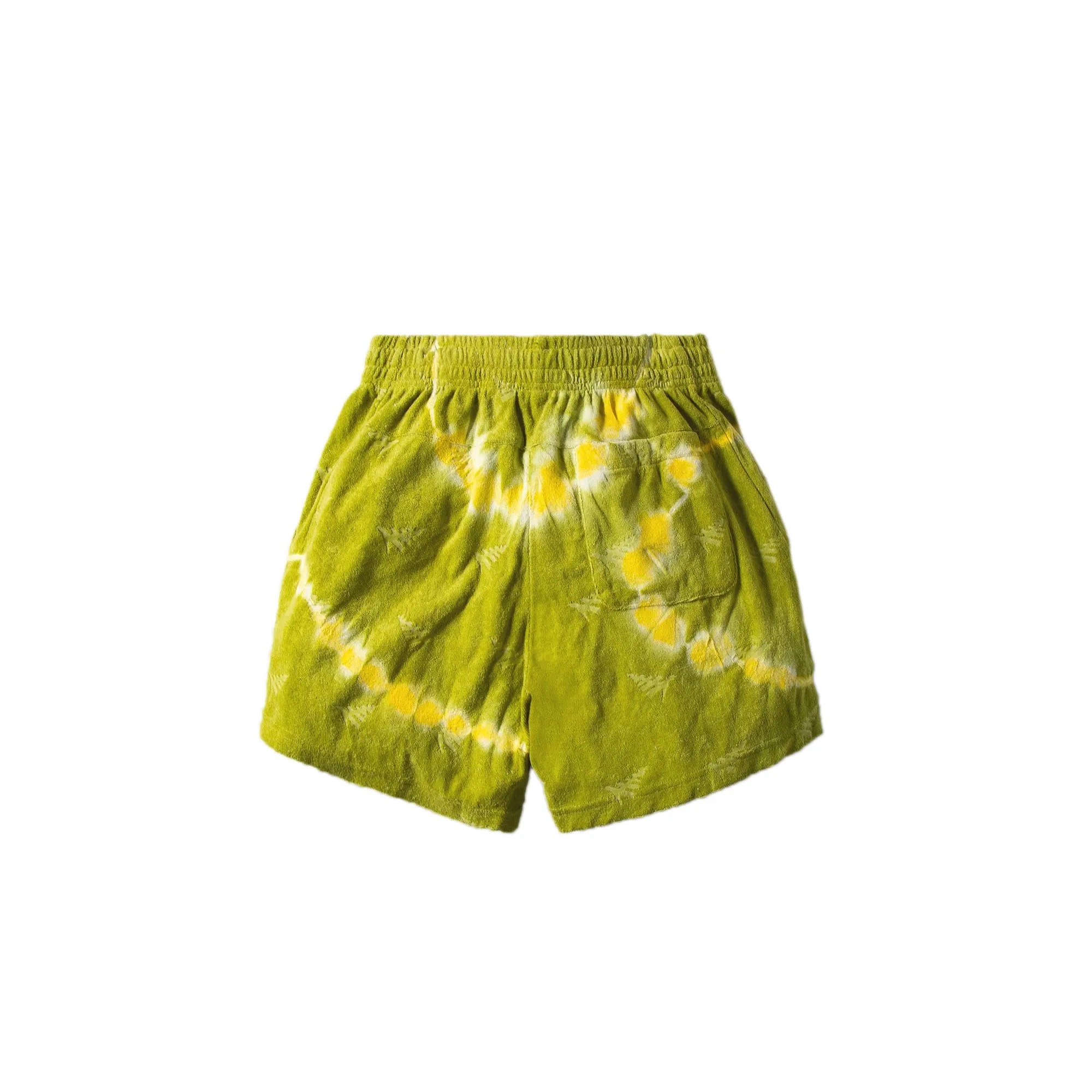 Paper Planes Mens Tie Dye Jacquard Terry Cloth Shorts