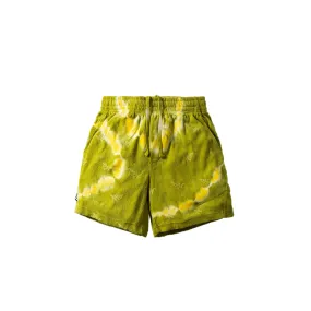 Paper Planes Mens Tie Dye Jacquard Terry Cloth Shorts