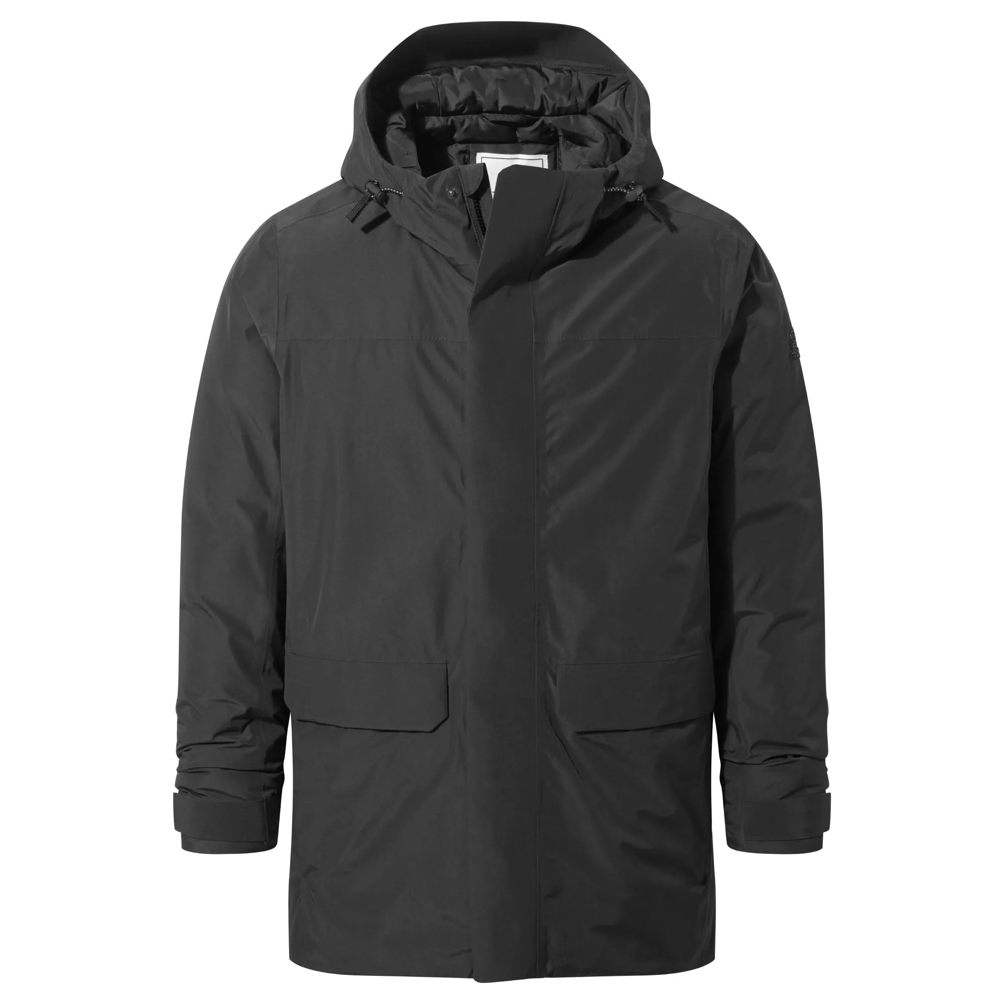 Pawter Mens Waterproof Down Parka - Black