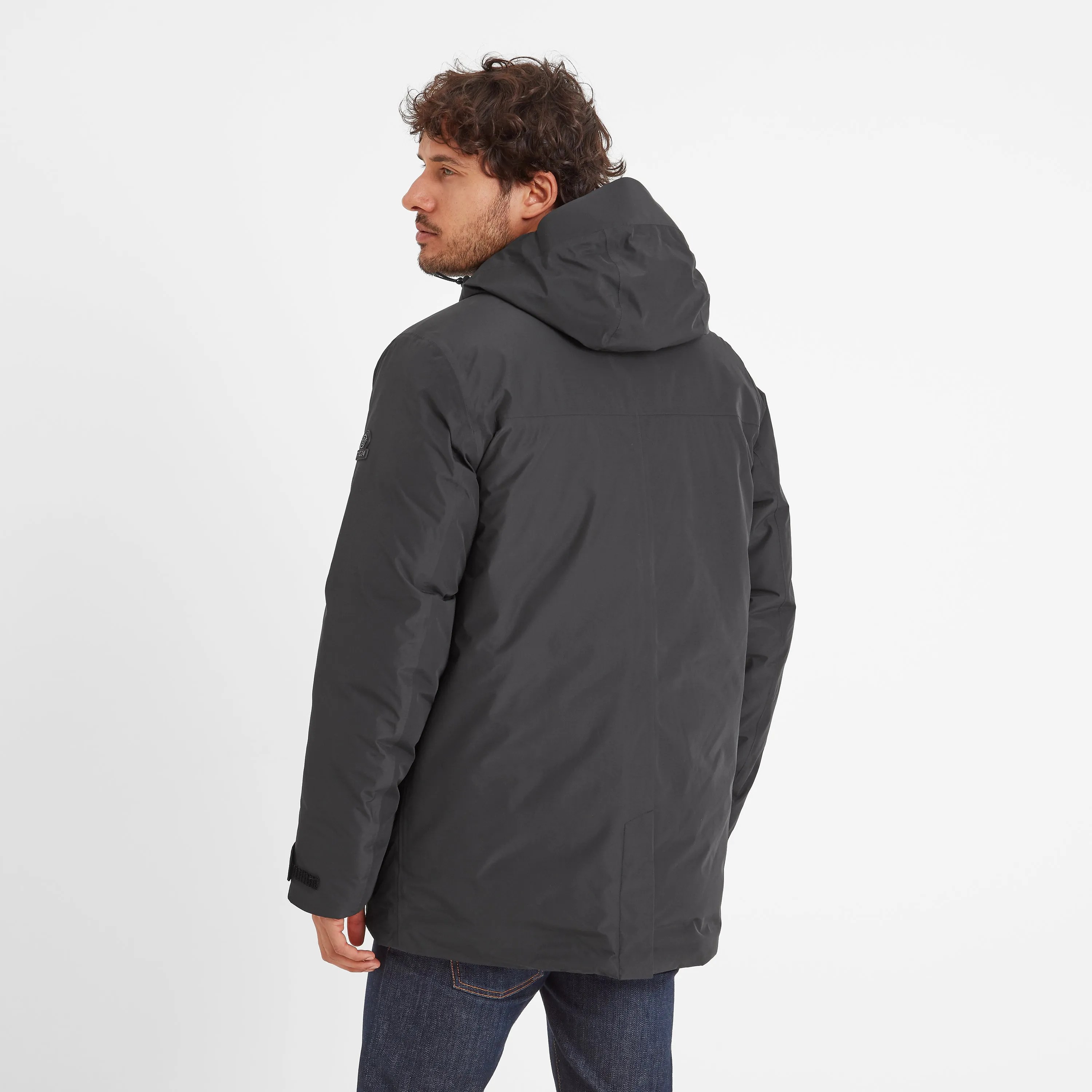 Pawter Mens Waterproof Down Parka - Black