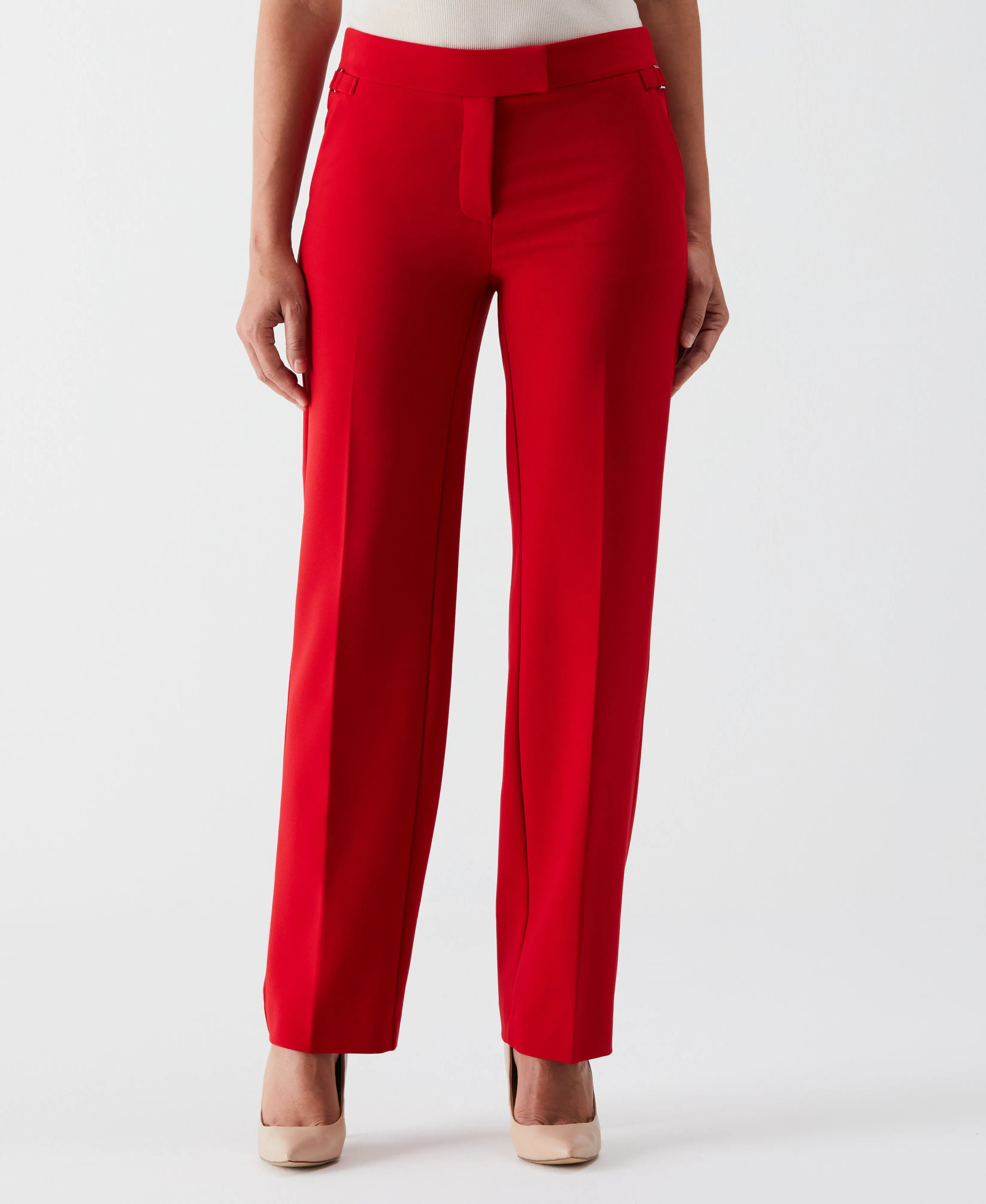 Petite Straight Leg Tab Pant