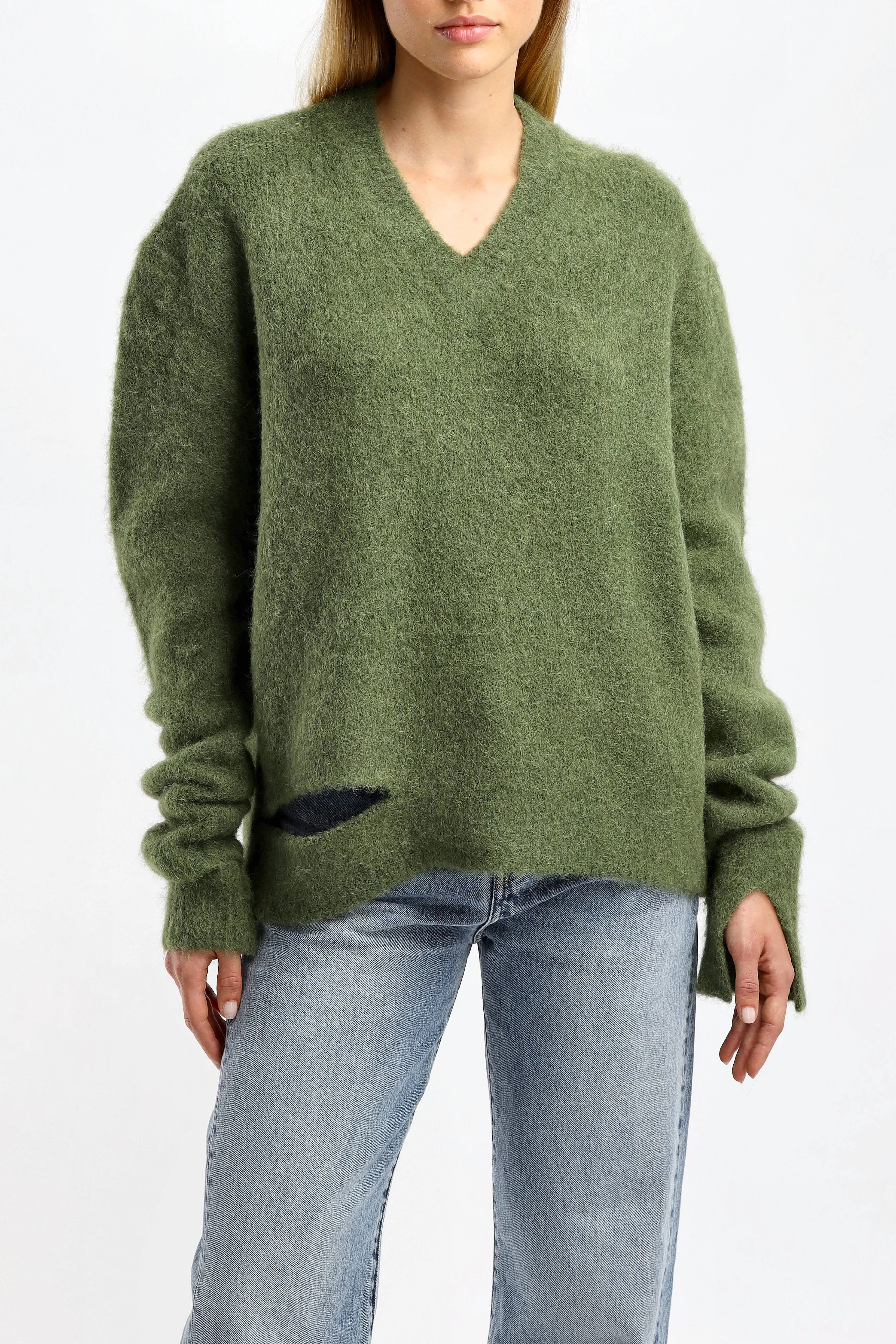 Pullover Siberiano in Olive