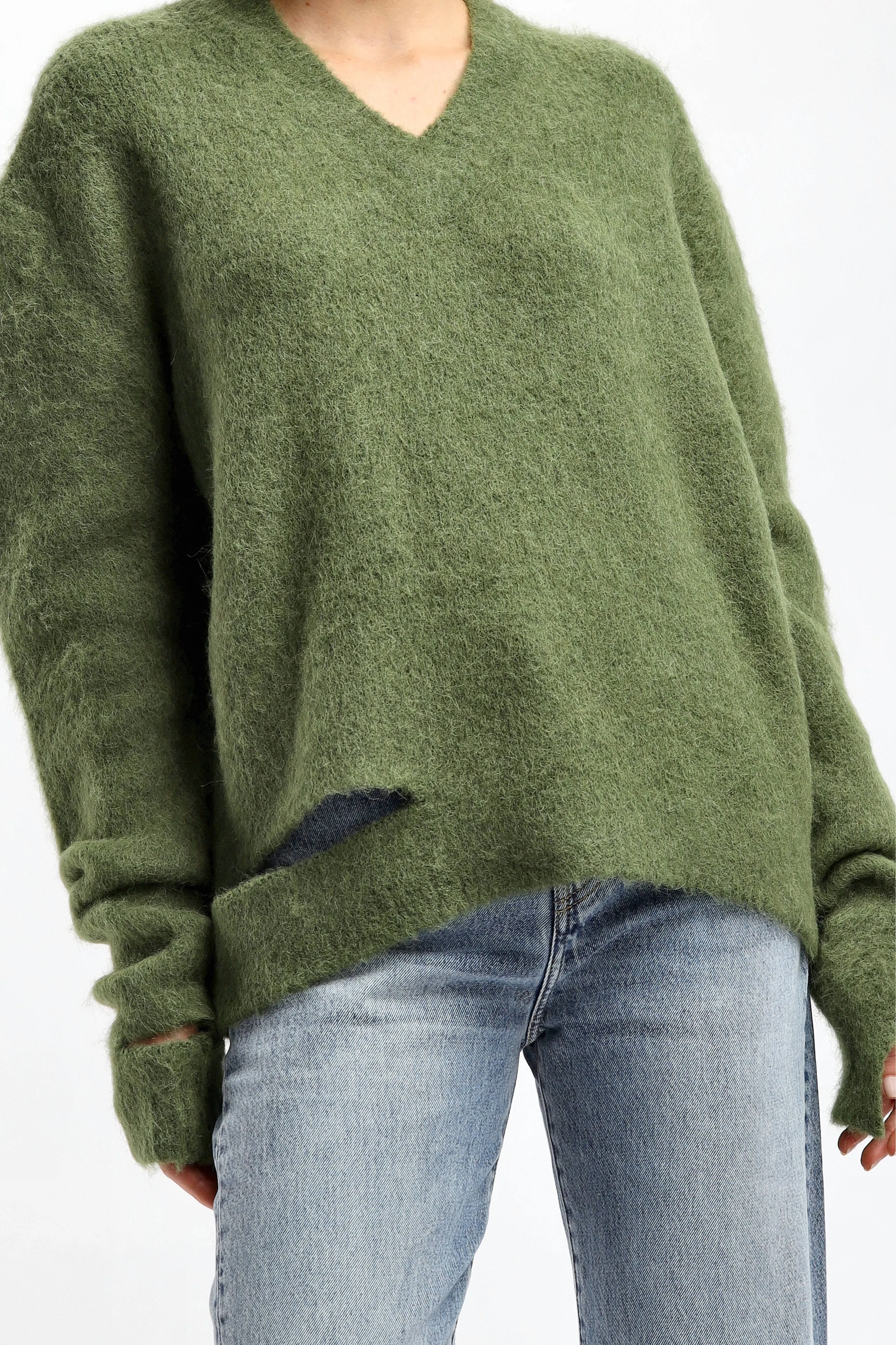 Pullover Siberiano in Olive