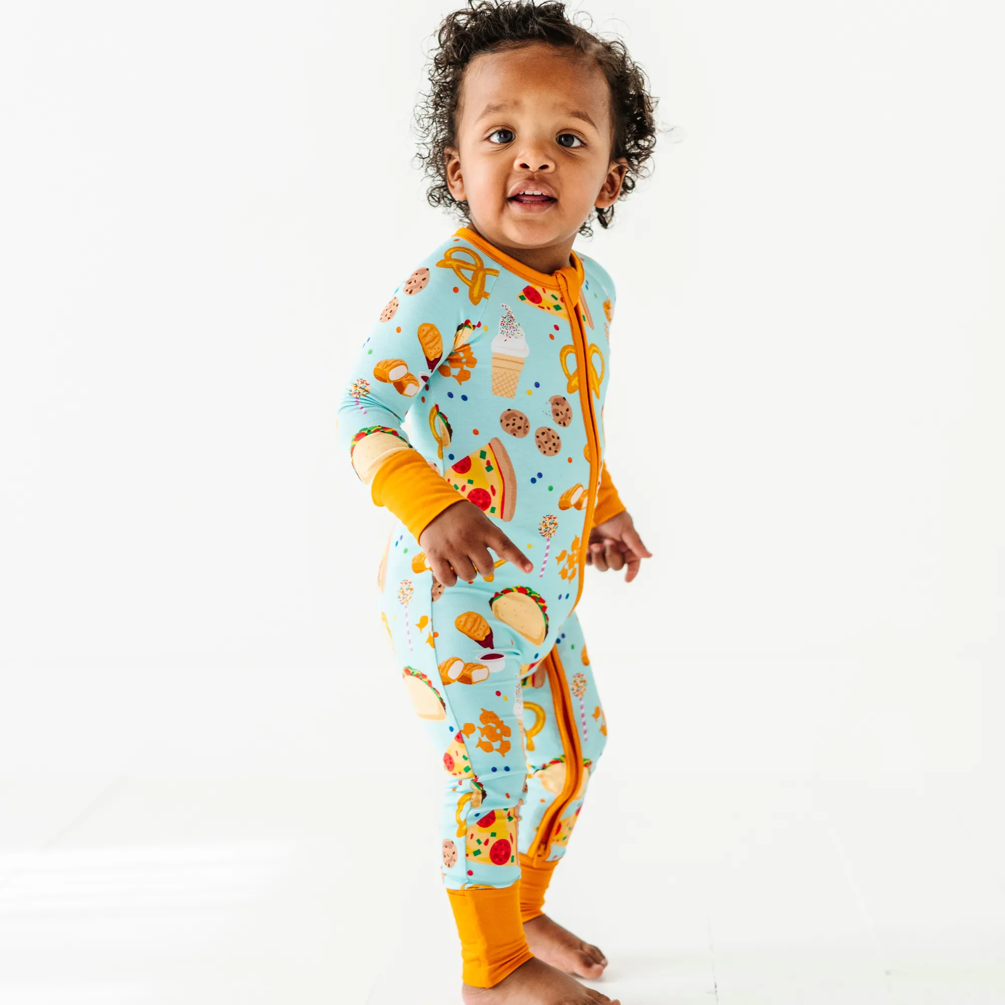 "I Can't Go To Bed Yet, I'm Hungry" Convertible Footies