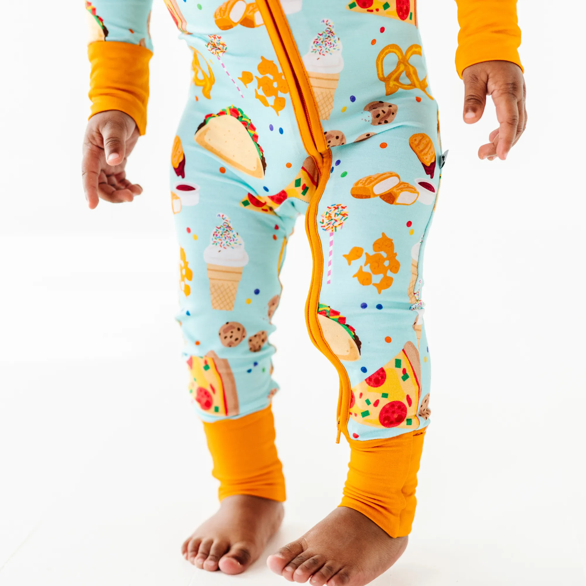 "I Can't Go To Bed Yet, I'm Hungry" Convertible Footies