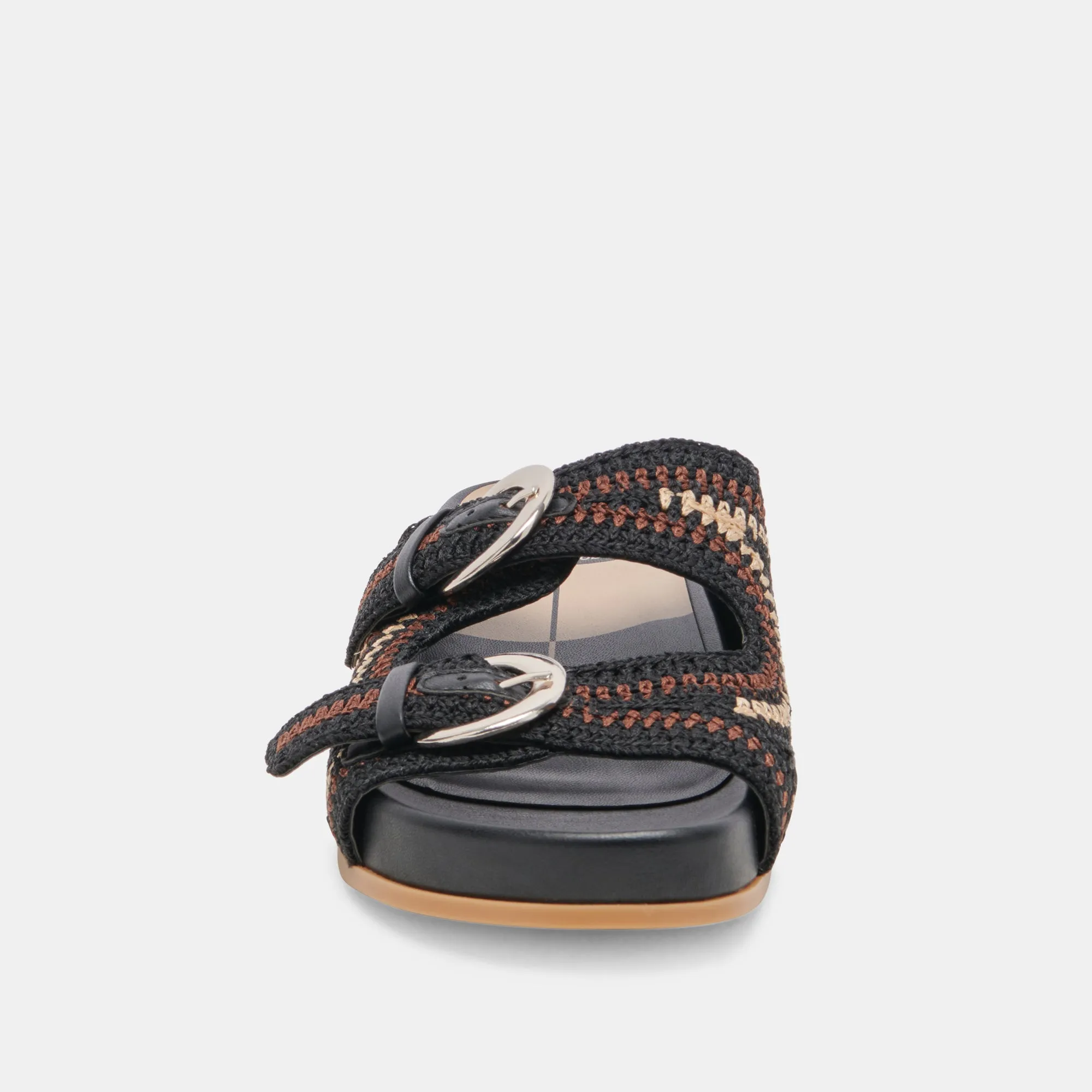 RALLI SANDALS BLACK MULTI KNIT