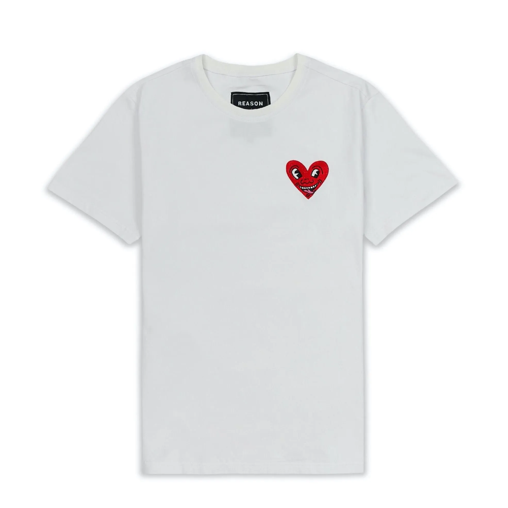 Reason Keith Haring Heart Logo Tee - White