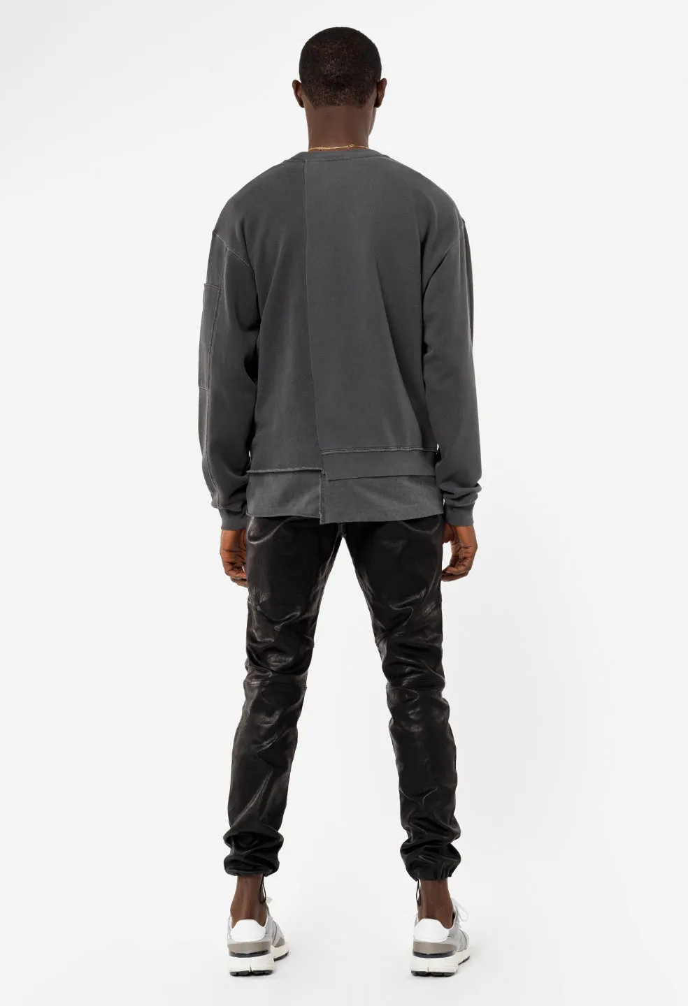 Reconstructed Vintage Crew / Washed Black