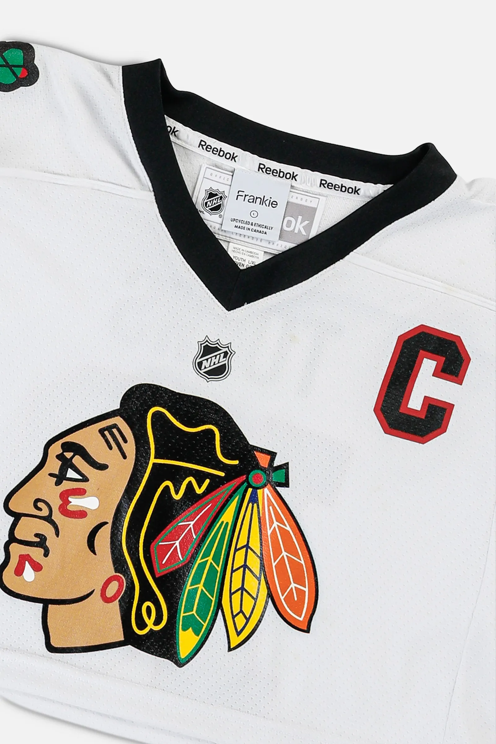 Rework Crop Chicago Blackhawks NHL Jersey - S