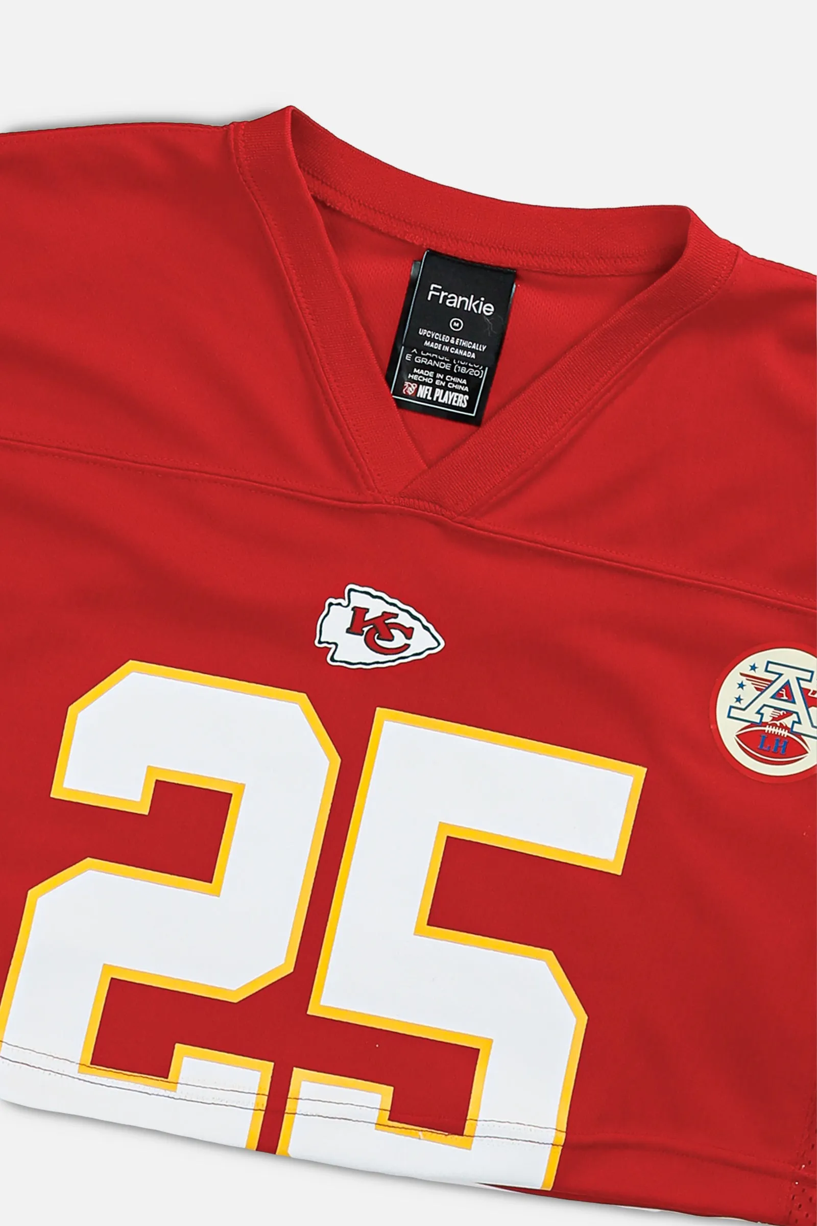 Rework Crop Kansas City Chiefs NFL Jersey - M