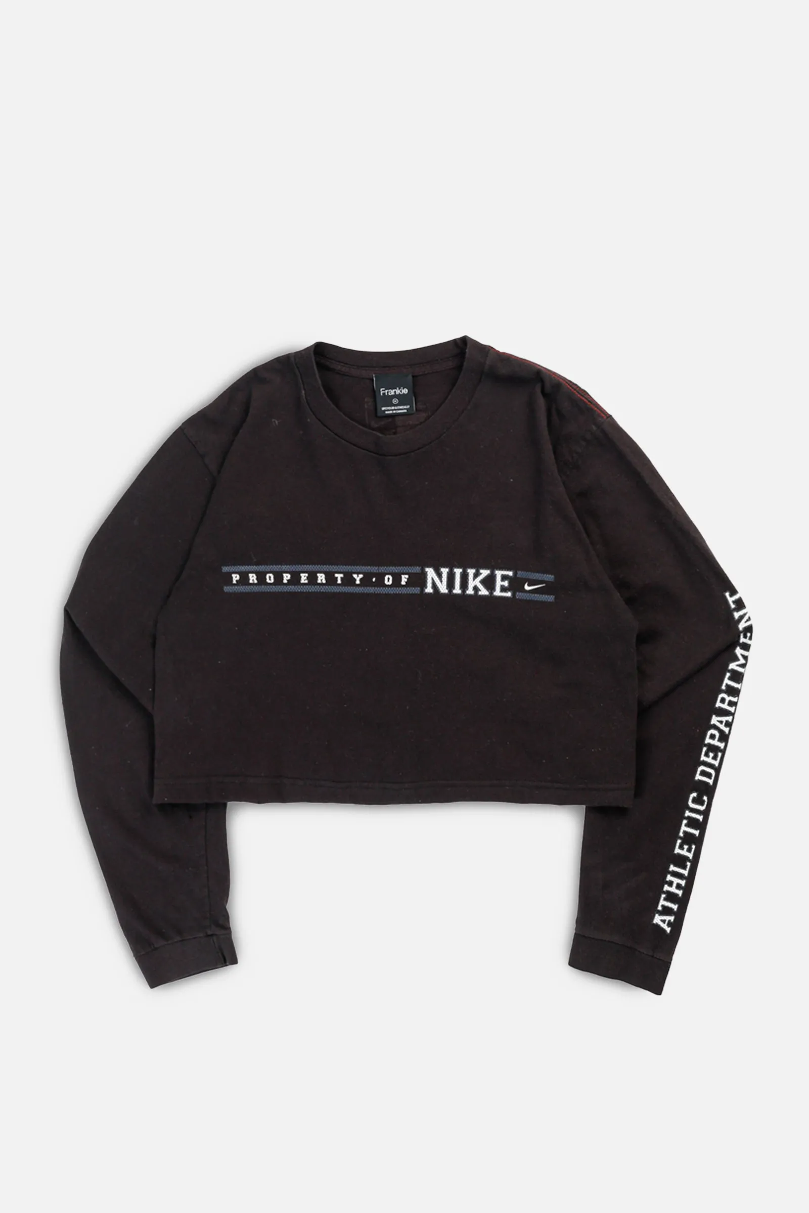 Rework Nike Crop Long Sleeve Tee - M