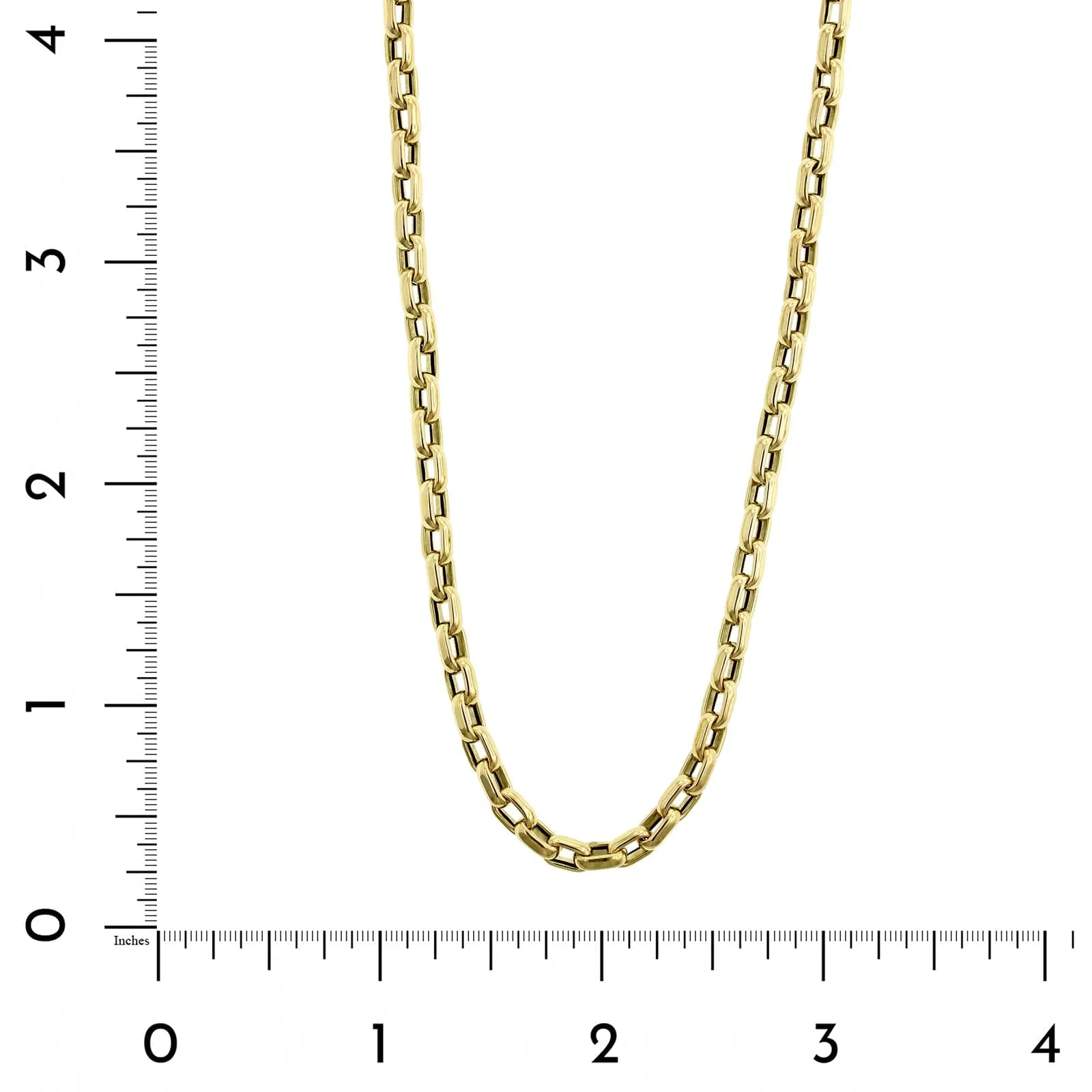 Roberto Coin 18K Yellow Gold Square Oval Link Chain Necklace