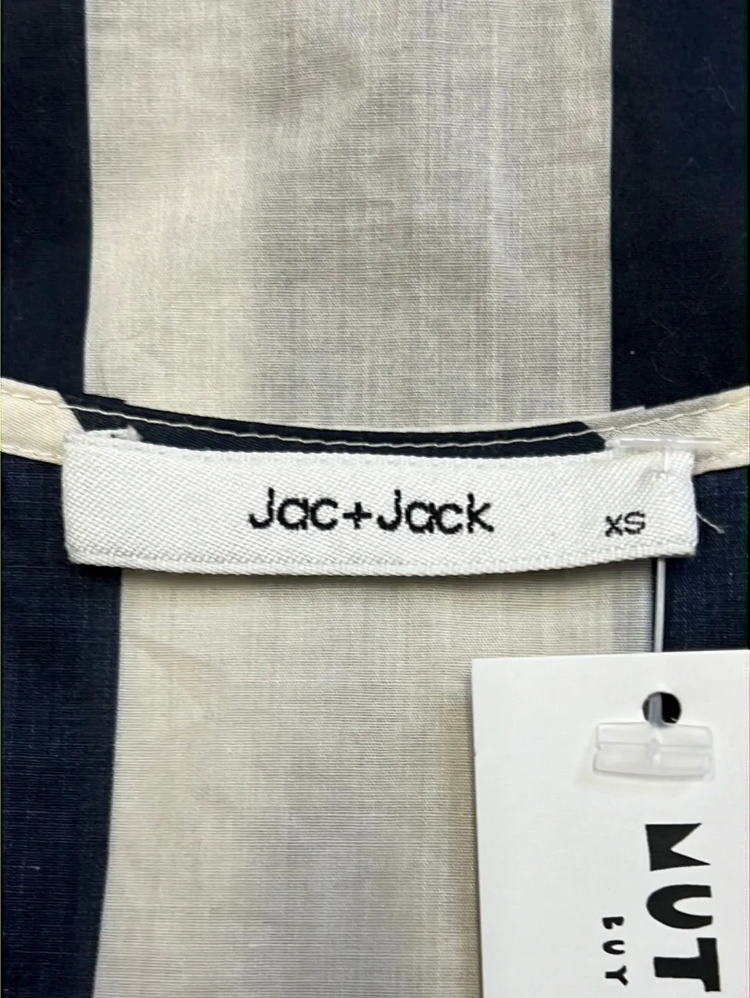 Size XS - Jac   Jack Navy and White Stripe Top