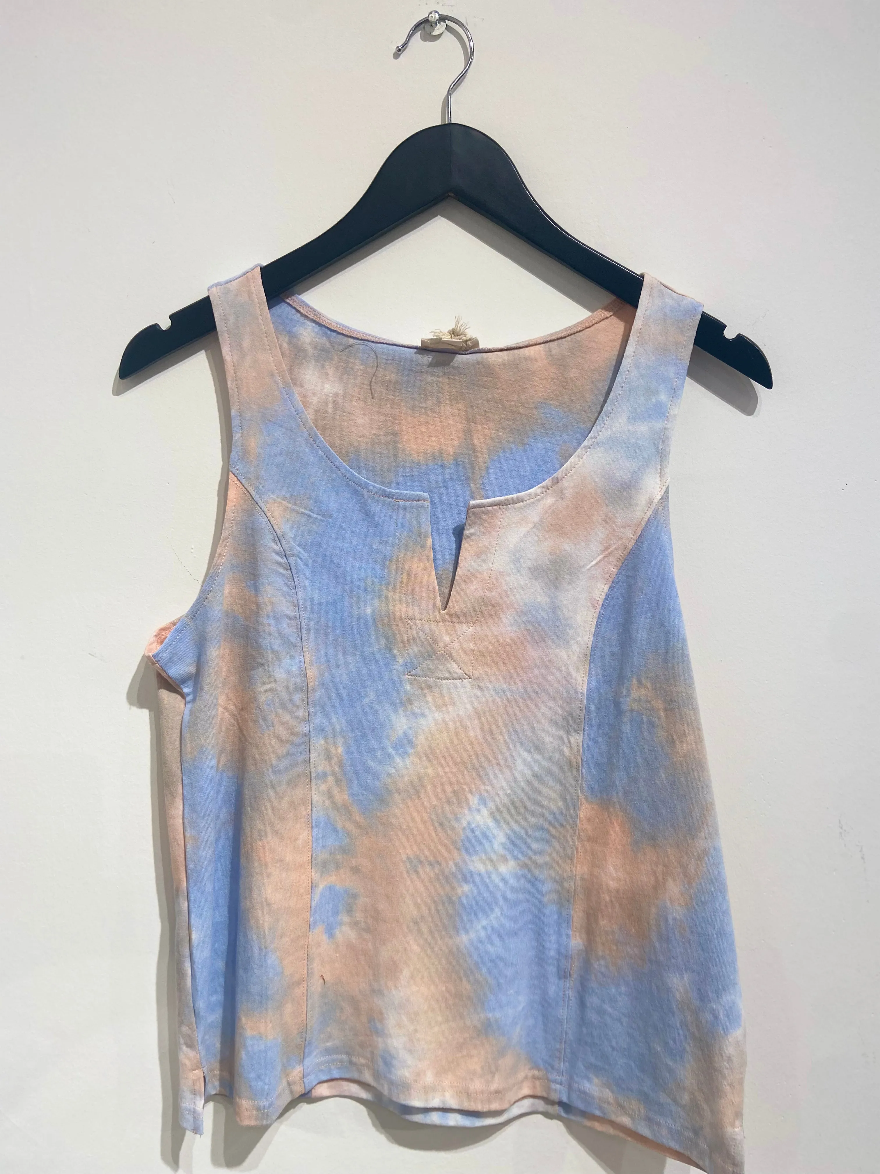 Split Neck Tank Top - FINAL SALE