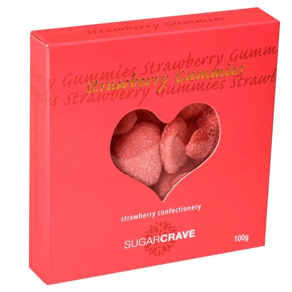 Strawberry Heart Gummies 100g