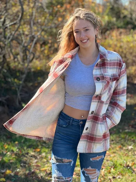 Terra Cotta Plaid Jacket