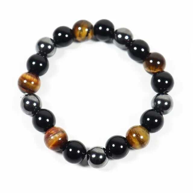 Tiger Eye Stone Lucky Rope Chain Fashion Necklace and Bracelet