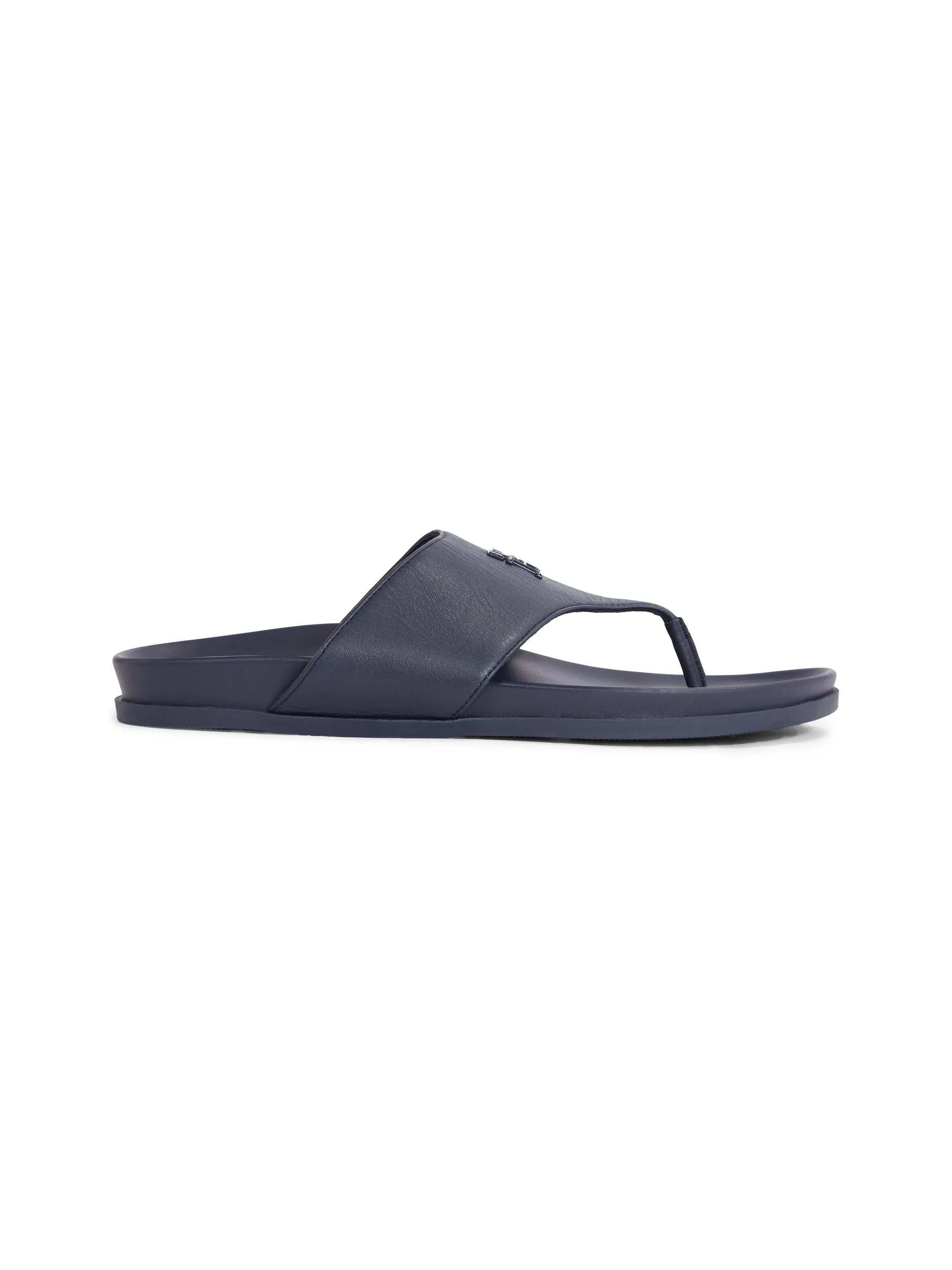 TOMMY HILFIGER Leather Comfort Sandals Navy