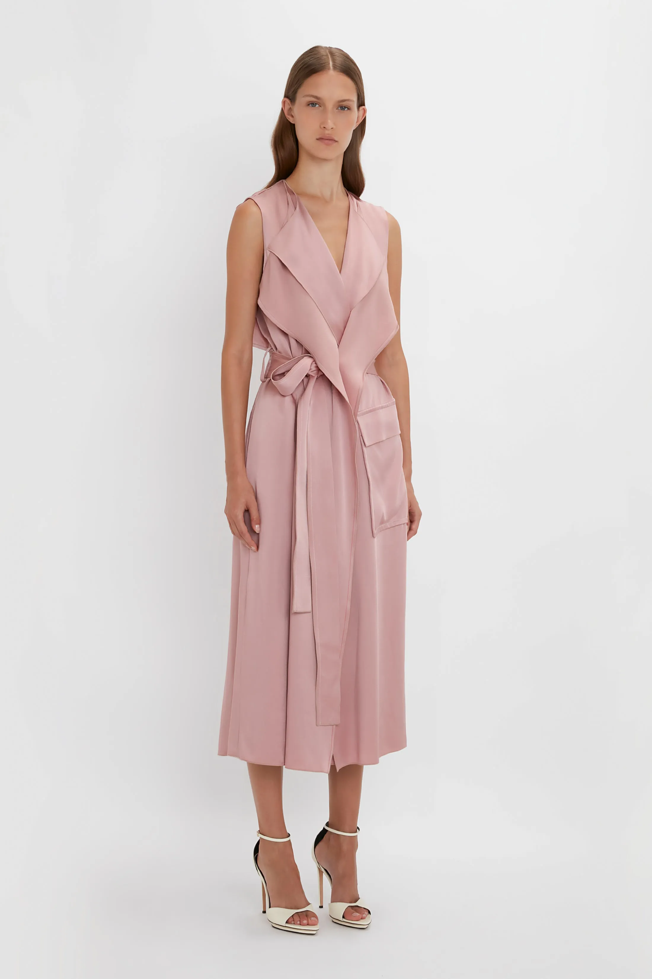 Trench Dress In Peony