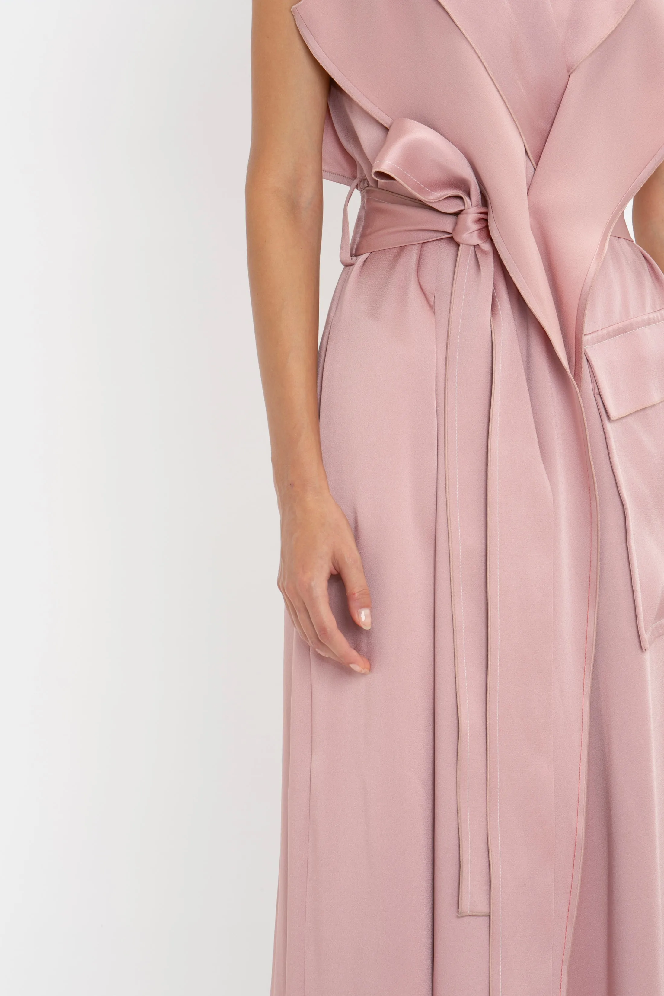 Trench Dress In Peony