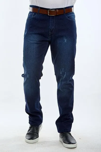 Washed Slim-Fit Jeans - Dark wash