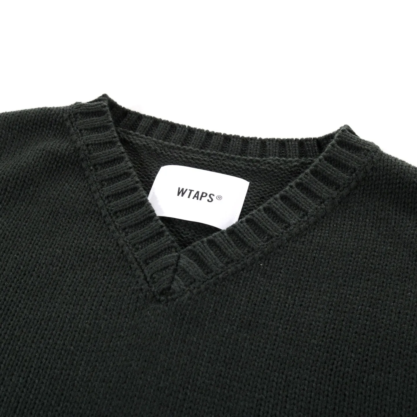 WTAPS DITCH SWEATER VEST OLIVE DRAB